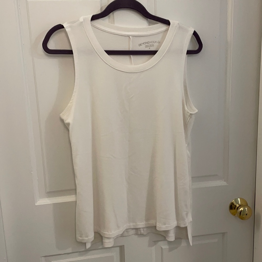 Beyond Yoga side slit sweatshirt tank